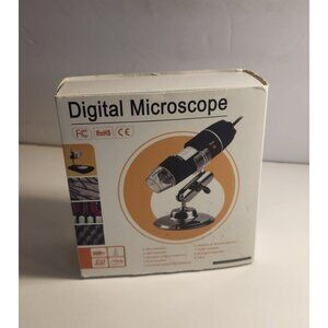 USB Digital Microscope 40X to 1000X, 8 LED Magnification Endoscope ...